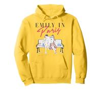 Emily in Paris Best Friends Journal Reading Illustration Pullover Hoodie