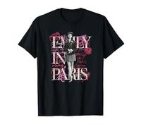 Emily In Paris Black And White Emily Walking Poster V2 T-Shirt