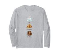 Emily in Paris Cafe Croissant Couture Illustration TV Show Long Sleeve T-Shirt