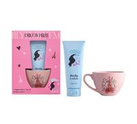 EMILY IN PARIS CAPUCCINO CUP & 150ML BODY LOTION