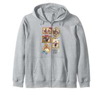 Emily in Paris Distressed Emily Ornate Portraits Zip Hoodie