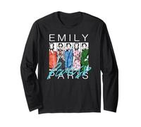 Emily in Paris Fashion Sketch Panel Portrait Long Sleeve T-Shirt