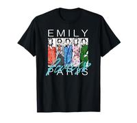 Emily in Paris Fashion Sketch Panel Portrait T-Shirt