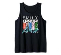 Emily in Paris Fashion Sketch Panel Portrait Tank Top