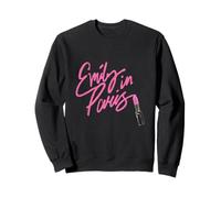 Emily in Paris Girly Pink Lipstick Sketch Sweatshirt