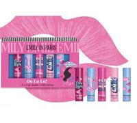 Emily in Paris Lip Balms - Raspberry, Vanilla, Matcha, Vanilla, Mint - Boxed Set