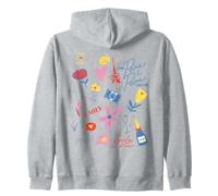 Emily in Paris Simple Icon Collage Fun Zip Hoodie