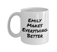 Emily Makes Everything Better Funny Coffee Cups & Mug
