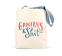Emily McDowell & Friends Groceries & Shit Tote Bag (Em & Friends Tote Bags)