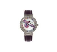 Emily Mother-Of-Pearl Leather-Band Watch Bertha Purple One Size