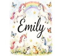 Emily Personalized Coloring Book: This fun and engaging kids coloring book features a bright, glossy cover with a cool original girl-themed design and ... and screen-free fun at home or on the go.