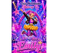 Emily Personalized Gift: K-Pop Star Notebook: Hardcover Journal | Cute Idol Music & Dance Design, Lined, 110 Pages, 6x9