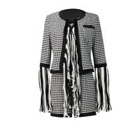 Emily Plaid Grid Costume Full Set Jacket Pants Suit in Paris Season 3 Emily Outfit Clothing for Women (black, Large)