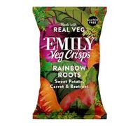 Emily Crisps Sweet Potato Sticks Veg Crisps Crunchy Sweet Potato, Carrot & Beetroot, 80 g