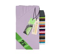 Emily´s Check Double Pack of Fitted Sheets for Cot and Cot Mattresses 1493.2123 70 x 140 cm Lilac