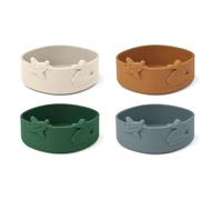 Emily Silicone Bowls - Set of 4 Blue fog mix one size