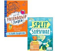 Emily Sparkes and the Friendship Fiasco & Split Survival Kit By Ruth Fitzgerald, Dr Angharad Rudkin 2 Books Collection Set