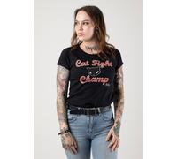 Emily The Strange - Cat Fight Champ - Girly - black - S - 100% Cotton,Jersey