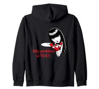 Emily the Strange Emily Poses My Problem Is You Zip Hoodie