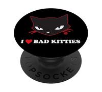 Emily The Strange I Heart Bad Kitties PopSockets Adhesive PopGrip