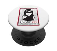 Emily The Strange I want You To Leave Me Alone PopSockets Adhesive PopGrip