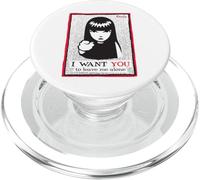 Emily The Strange I want You To Leave Me Alone PopSockets PopGrip for MagSafe