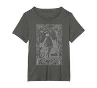 Emily The Strange Night Walker T-Shirt, Women's Plus, Asphalt Grey, 3X