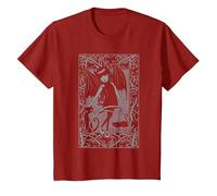 Emily The Strange Night Walker T-Shirt, Youth, Cranberry Red, Medium