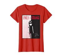 Emily The Strange Scareface T-Shirt, Women, Red, XX-Large