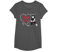 Emily The Strange Strange Love T-Shirt, Girls, Asphalt Grey, Small