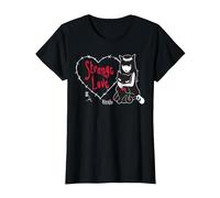 Emily The Strange Strange Love T-Shirt, Women, Black, Medium