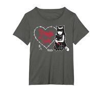Emily The Strange Strange Love T-Shirt, Women's Plus, Asphalt Grey, 1X
