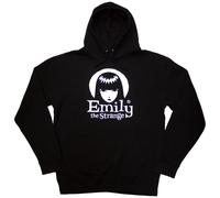 Emily The Strange Unisex Pullover Hoodie Halo Logo Black (L)