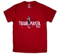 Emily The Strange Unisex T-Shirt Troublemaker Red (XL)