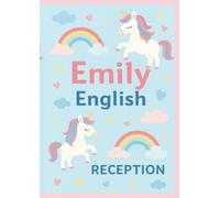 Emily Unicorn Notebook: Subject: English