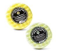 Emily Victoria Body Buffer Triple Butter Soap Sponge Lemongrass Ginger & Lemon Meringue - 2X 200g