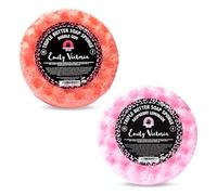 Emily Victoria Body Buffer Triple Butter Soap Sponge Raspberry Lemonade & Bubblegum - 2X 200g