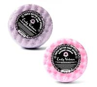 Emily Victoria Body Buffer Triple Butter Soap Sponge Raspberry Lemonade & The 'F' Bomb - 2X 200g