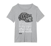 Emily's Cat Bagpuss Quote White Retro Kids TV T-Shirt, Women's Plus, Heather Grey, 4X