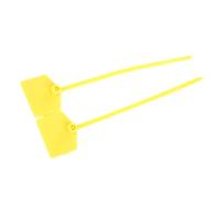 Eminchu 100Pcs 12cm Self Locking Plastic Tags, Security Ties, Plastic Tag Ties with Good Insulation &, Ideal for Logistics, Supermarket, Air Transport, Customs & (Yellow)