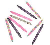 Eminchu 10PCS Flexible Oud Picks 0.71mm, Lightweight Celluloid Plectrum for Beginners, Colorful Design for Stringed Instrument Playing