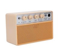 Eminchu 10W Mini Bass Amp Dual Channel Amplifier with Clean and Drive Channels Portable Battery Powered Practice Amp with BT AUX Headphone Jack for Bass Guitar Practice