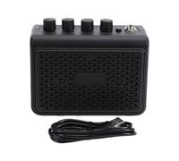 Eminchu 10W Portable Guitar Amp, Dual Channel BT Speaker, Small Performance Amp with Clear Distortion Modes & Rechargeable Battery, Ideal for Outdoor Home Practice