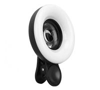 Eminchu 15X Macro Lens with LED Fill Light Compact Design for Mobile Photography Perfect for Selfies and Close-Up Shots (Black)