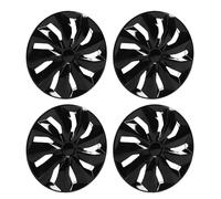 Eminchu 17 Inch Black Hub Cap Cover Durable Protective Wheel Rim Hubcap Replacement Fit for Ford Connect, for Owners