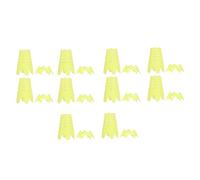 Eminchu 20 Plastic Golf Tees, 10 Long 10 Short Golf Simulator Tees, Indoor Outdoor Practice, Ideal for Training & Courses (Yellow)