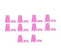 Eminchu 20 Plastic Golf Tees, 10 Long 10 Short Golf Simulator Tees, Indoor Outdoor Practice, Ideal for Training & Courses (Pink)
