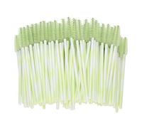 Eminchu 200pcs Disposable Eyelash Brush Set for Makeup Application, Travel-Friendly, Portable and Eco-Friendly Design (Green)