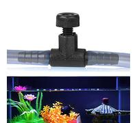 Eminchu 20PCS Black ABS Aquarium Tee Connector for Air Control in Fish Tanks Sturdy Durable Oxygen Pump Accessories