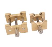 Eminchu 2pcs Adjustable Watch Movement Holder Set for Easy Watch Repairs At Home, Durable Copper and Stainless Steel, Fits Most Movements